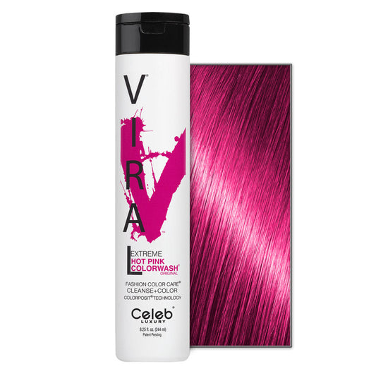 Celeb Luxury Viral Extreme Colorwash Hot Pink Shampoo 8.25 Oz Shampoo Pasteur Pharmacy