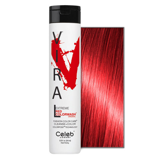 Celeb Luxury Viral Extreme Colorwash Red Shampoo 8.25 Oz Shampoo Pasteur Pharmacy