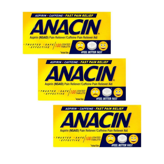 Anacin Fast Pain Relief - Coated Tablets 300 Medicine & Drugs Pasteur Pharmacy