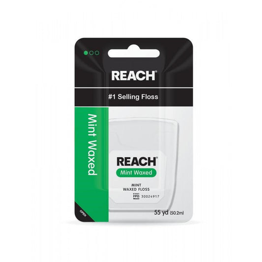 Reach® Waxed Dental Floss – Mint Flavor (55 Yards) Dental Floss Pasteur Pharmacy