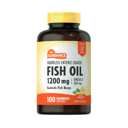 Sundance Vitamins Odorless Fish Oil - Omega-3 Softgels, 100 Tabs Vitamins & Supplements Pasteur Pharmacy