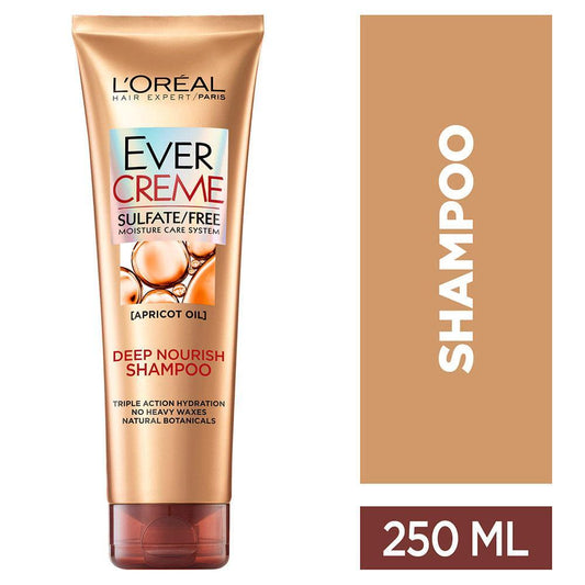 L'Oreal Paris EverCreme Deep Nourish Sulfate Free Shampoo For Dry Hair, 8.5 Oza Shampoo Pasteur Pharmacy