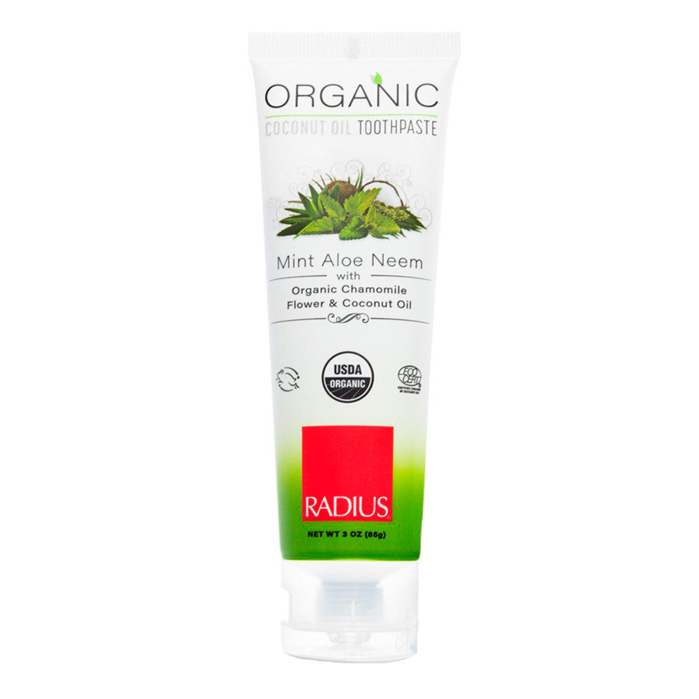 Radius Toothpaste, Organic, Mint Aloe Neem, Paste 3 Oz Toothpaste Pasteur Pharmacy