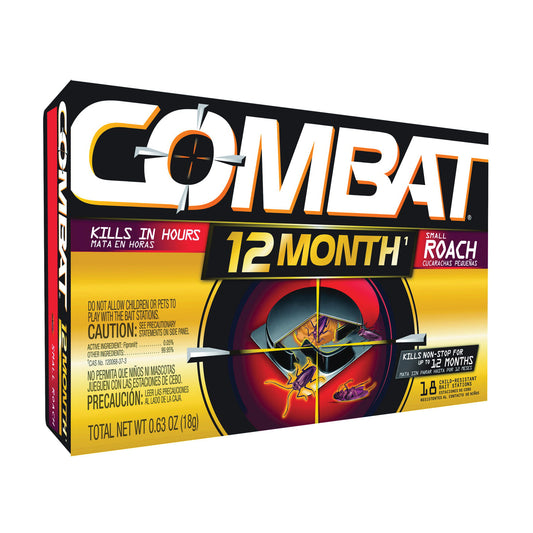 Combat Max Small Roaches 12 Month Roach Killing Bait Stations 18 Ct Box Pest Control Pasteur Pharmacy