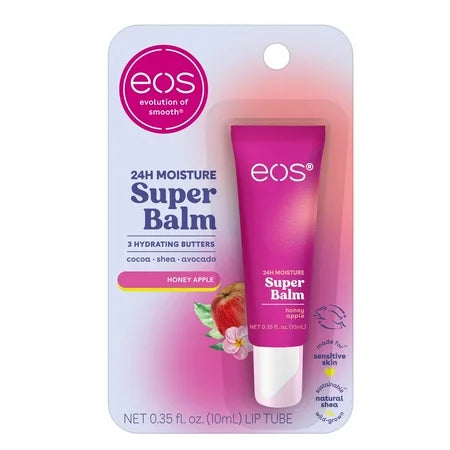 Eos 24HR Moisture Super Balm- Honey Apple Lip Sleeping Mask 0.35 fl oz 1 Pack Lip Balms Pasteur Pharmacy