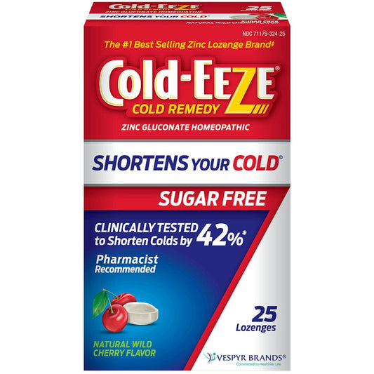Cold Eeze Remedy, Sugar Free, Lozenges, Natural Wild Cherry Flavor Medicine & Drugs Pasteur Pharmacy