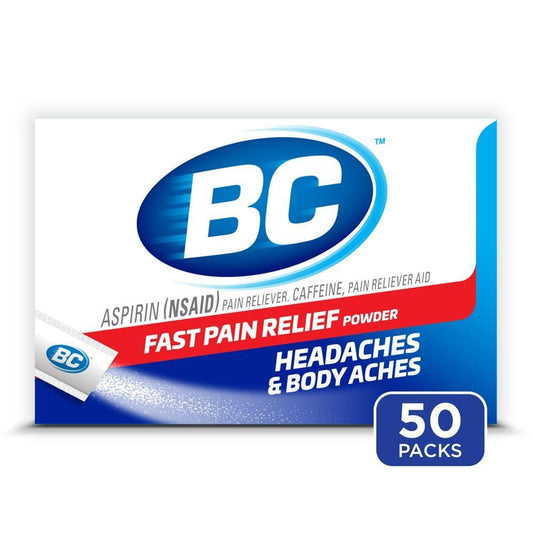 BC Powder Max Strength Stick Packs – 50 ct Packets – High Potency Fast Pain Relief Medicine & Drugs Pasteur Pharmacy