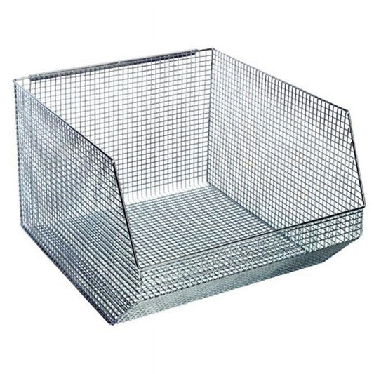 Quantum Storage Systems Chrome Wire Mesh Stack & Hang Bins Storage & Organization Pasteur Pharmacy