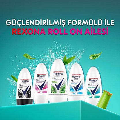 Desodorante Roll-On Rexona Bambú y Aloe Vera 50ml - Protección 72 Horas | Cuidado Femenino