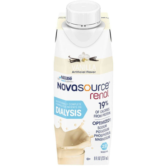 Nestlé Novasource® Renal – Vanilla Flavor (8 fl oz, 24/Case) Beverages Pasteur Pharmacy