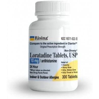 Rising Pharma Allergy Relief - Loratadine Tablets 10mg - Antihistamine, Allergy Relief Product - 300 Tablets Health & Beauty Pasteur Pharmacy