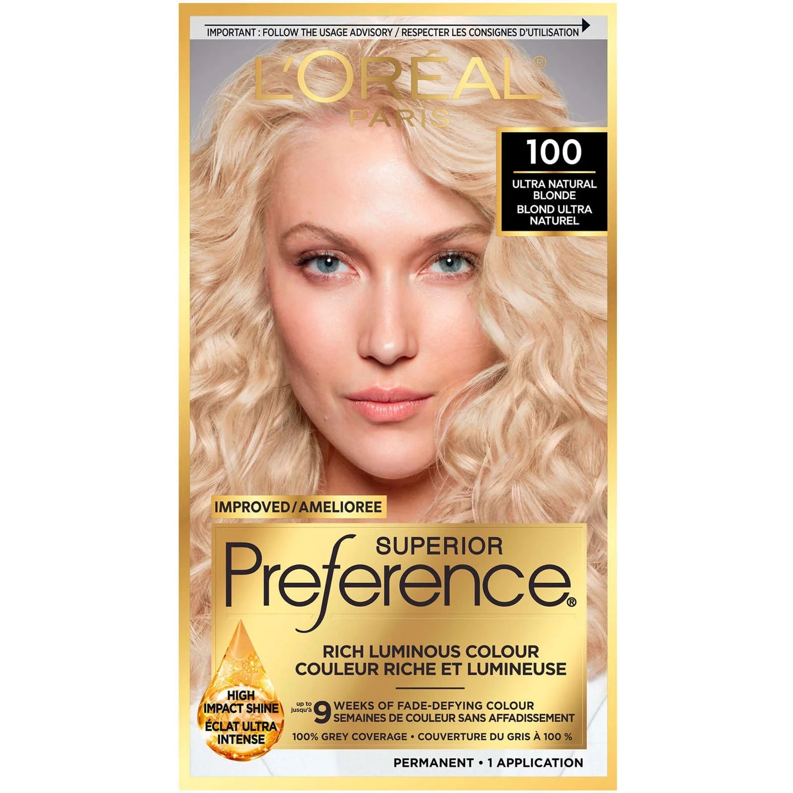 Superior Preference L'Oreal Paris Fade-Defying Shine Permanent Hair Color, 8.5A Champagne Blonde, 1 Kit Hair Color Pasteur Pharmacy