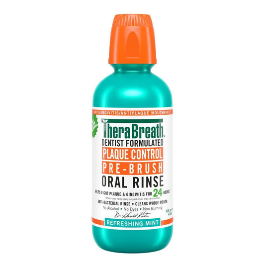 Therabreath Plaque Control Pre-Brush Oral Rinse - Refreshing Mint Flavor Oral Care Pasteur Pharmacy