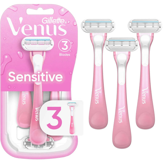 Gillette Venus Sensitive Women's Disposable Razor 3 ct Razor Blades Pasteur Pharmacy