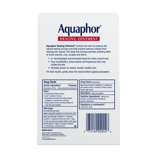 Aquaphor Healing Skin Ointment, Advanced Therapy, 2 Pack, 0.35 Oz Ea Diaper Rash Treatments Pasteur Pharmacy