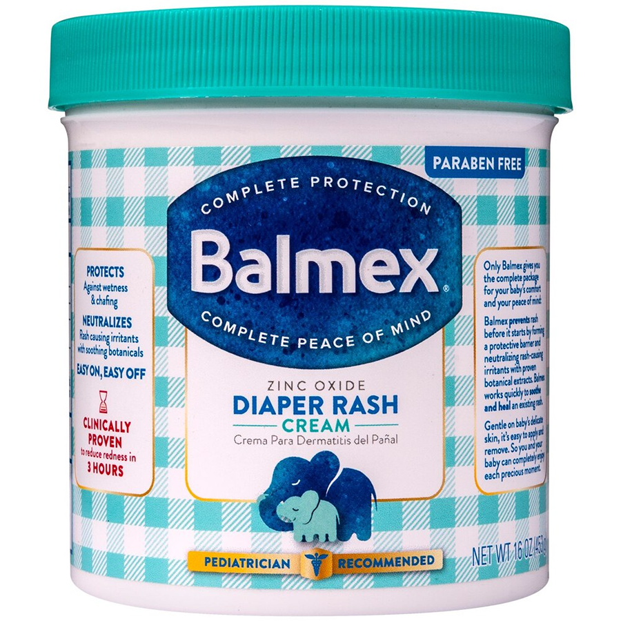 Balmex Complete Zinc Oxide Protection Diaper Rash Cream - 16 Oz Diaper Rash Treatments Pasteur Pharmacy