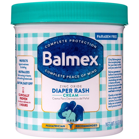 Balmex Complete Zinc Oxide Protection Diaper Rash Cream - 16 Oz Diaper Rash Treatments Pasteur Pharmacy