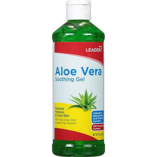 Leader Aloe Vera Gel Soothing, 16Oz Lotion & Moisturizer Pasteur Pharmacy