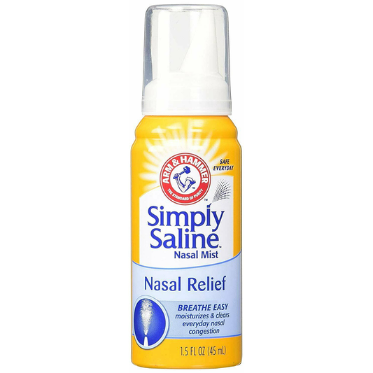 Arm & Hammer Simply Saline, Sterile Nasal Mist, Original 1.5 Oz Respiratory Care Pasteur Pharmacy