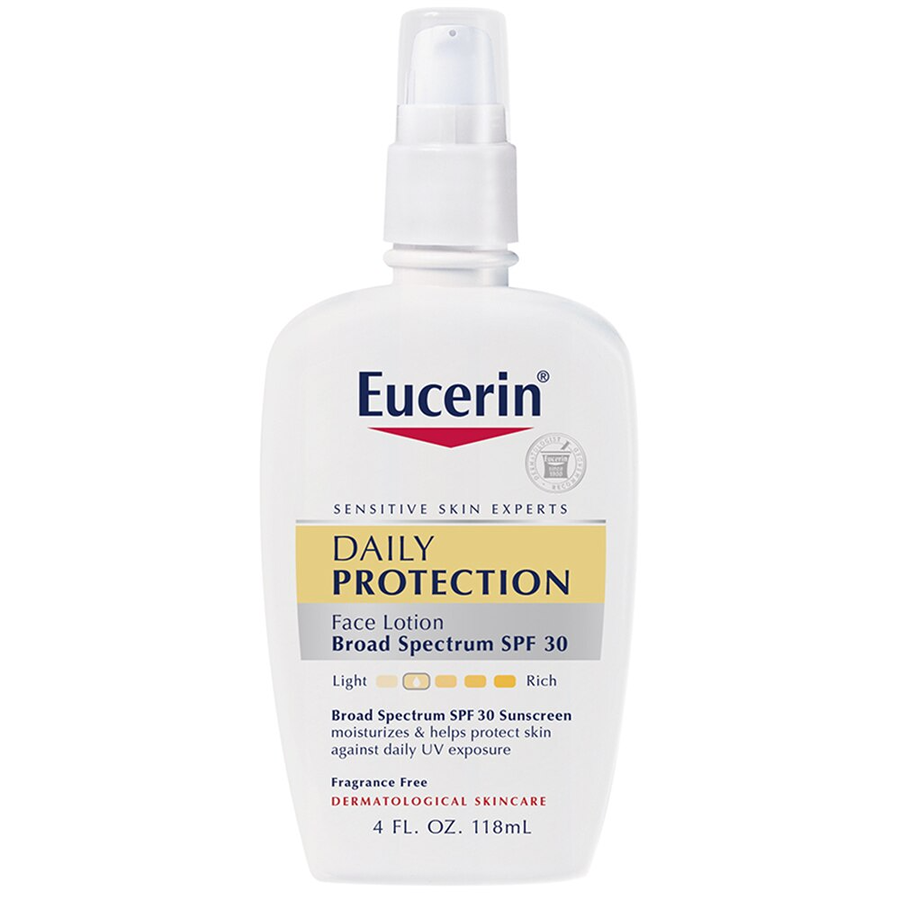 Eucerin Daily Protection Broad Spectrum Face Lotion & Sunscreen, SPF 30, 4 Fl Oz Sunscreen Pasteur Pharmacy