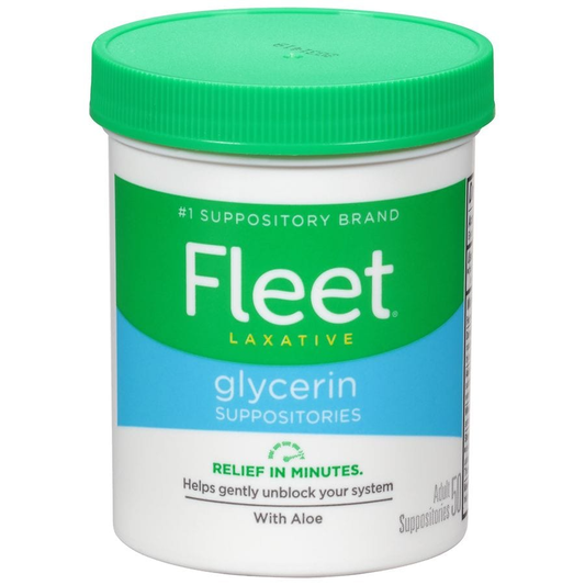 Fleet Laxative Glycerin Suppositories For Adult Constipation - 50ct Health & Beauty Pasteur Pharmacy