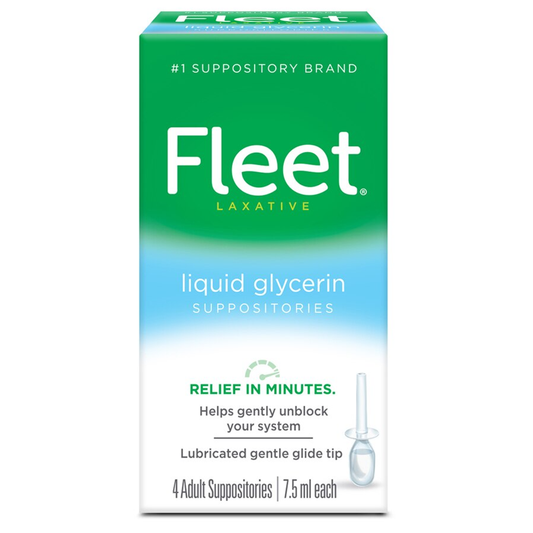 Fleet 7.5 Ml Liquid Glycerin Laxative Suppositories, Adult Health & Beauty Pasteur Pharmacy