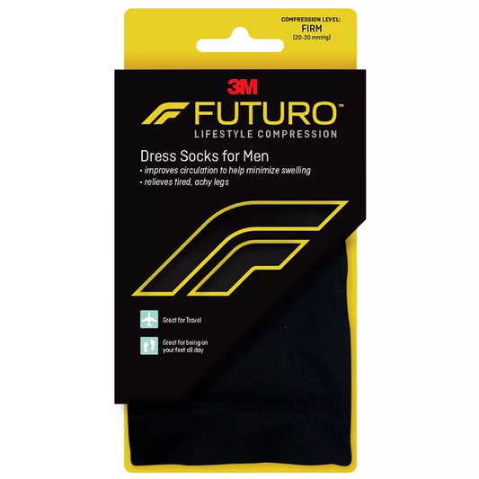 Futuro Restoring Dress Socks For Men Firm Medium Black Health & Beauty Pasteur Pharmacy