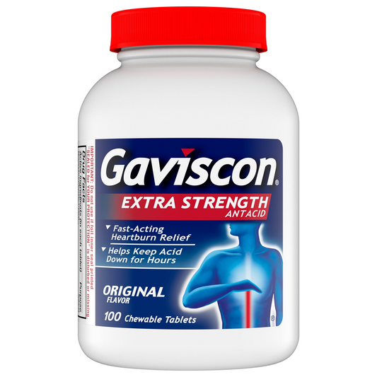 Gaviscon Antacid Extra Strength Original Flavor Chewable Tablets Health & Beauty Pasteur Pharmacy