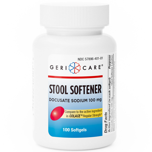GeriCare Docusate Sodium 100 Mg Capsules, 100ct Health & Beauty Pasteur Pharmacy