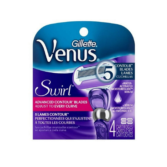 Gillette Venus Deluxe Smooth Swirl Women's Razor Blade Refills - 4ct Razor Blades Pasteur Pharmacy