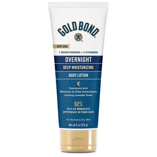 Lait corporel Gold Bond, hydratation intense, nuit - 8 onces