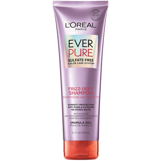 L'Oreal Ever Pure Shampoo, Sulfate Free, Frizz Defy, Marula Oil 8.5 Fl Oz Shampoo Pasteur Pharmacy