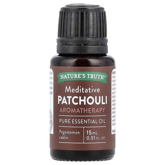 Nature's Truth Essential Oil, Pure, Aromatherapy, Patchouli, Meditative 0.51 Fl Oz Massage & Relaxation Pasteur Pharmacy
