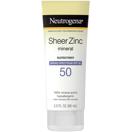 Neutrogena® Sheer Zinc Dry-Touch SPF 50 Sunscreen Lotion, 3 oz