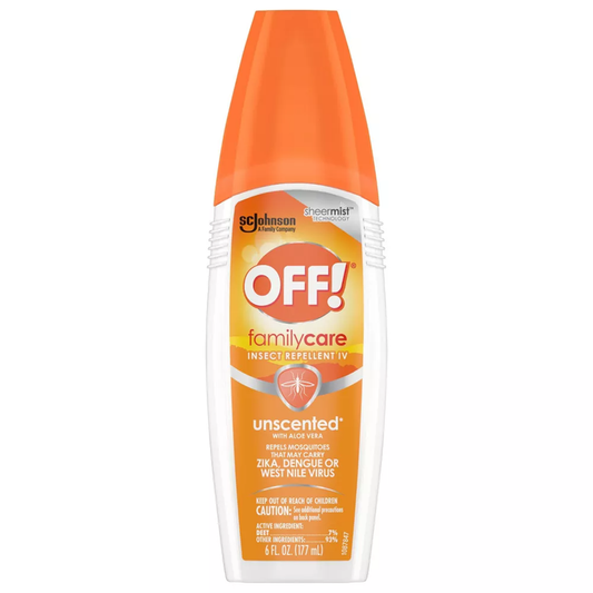 Off! Family Care Insect Repellent Spray Unscented, 6 Fl Oz Pest Control Pasteur Pharmacy