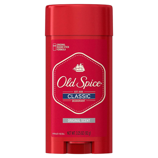 Old Spice Classic Deodorant Stick, Original Scent For Men, 3.25 Oz Deodorant Pasteur Pharmacy