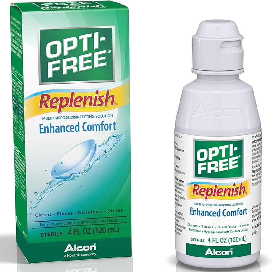 Opti-Free Replenish Contact Lens Solution, Enhanced Comfort, 4 Oz Health & Beauty Pasteur Pharmacy