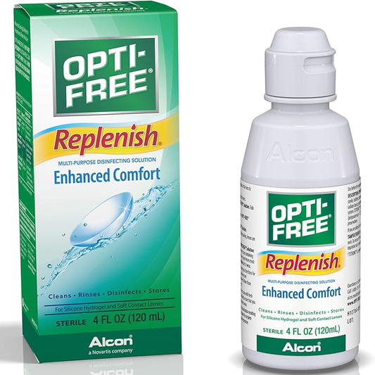 Opti-Free Replenish Contact Lens Solution, Enhanced Comfort, 4 Oz Health & Beauty Pasteur Pharmacy