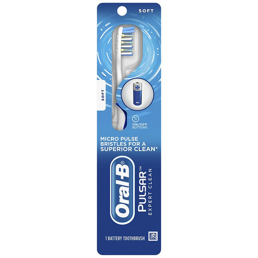 Oral-B Pulsar Expert Clean Battery Powered Toothbrush – Soft Bristles Toothbrushes Pasteur Pharmacy
