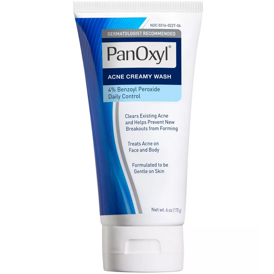 PanOxyl Benzoyl Peroxide 4% Daily Control Acne Creamy Wash, 6 Oz Vitamins & Supplements Pasteur Pharmacy
