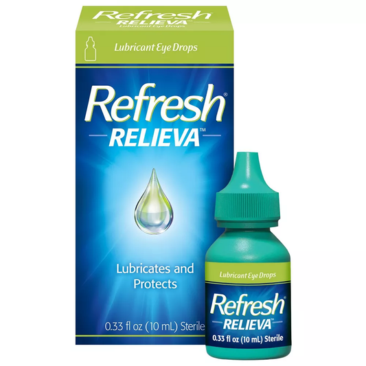 Refresh Relieva Lubricant Eye Drops Preserved Tears - 0.33 Fl Oz Health & Beauty Pasteur Pharmacy