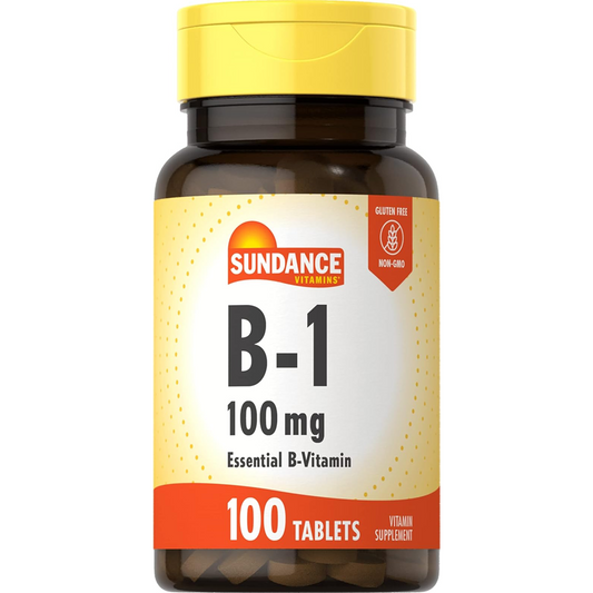 Sundance Vitamins B-1 100 Mg Energy Metabolism Tablets Vitamins & Supplements Pasteur Pharmacy