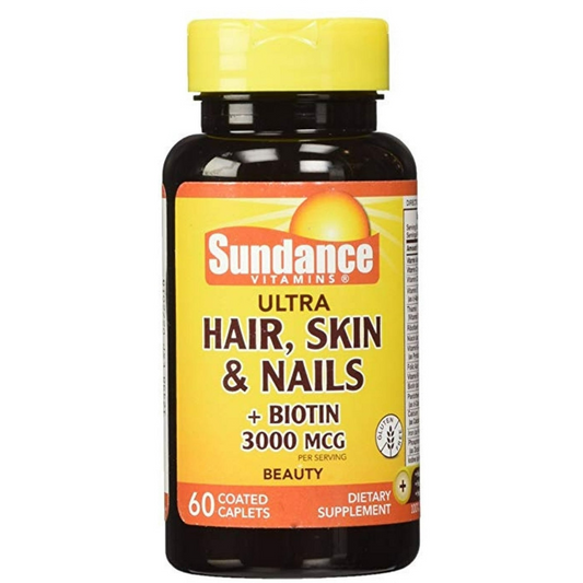 Sundance® Ultra Hair, Skin & Nails + Biotin - 5000 Mcg - 60 Tabs Health & Beauty Pasteur Pharmacy