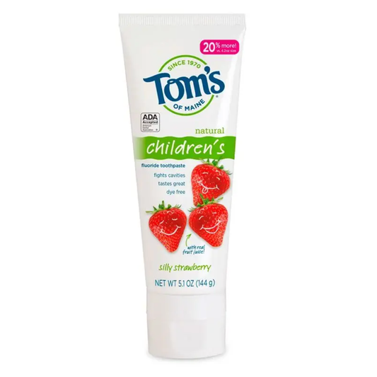 Tom's of Maine Silly Strawberry Fluoride Natural Kids Toothpaste Toothpaste Pasteur Pharmacy