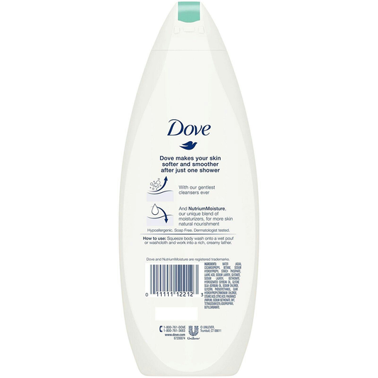 Dove Sensitive Skin Body Wash - 12 oz - Hypoallergenic & Fragrance-Free Body Wash Pasteur Pharmacy