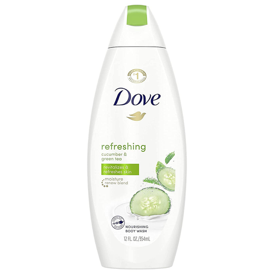 Dove Refreshing Body Wash - Cucumber and Green Tea - 12 oz Body Wash Pasteur Pharmacy