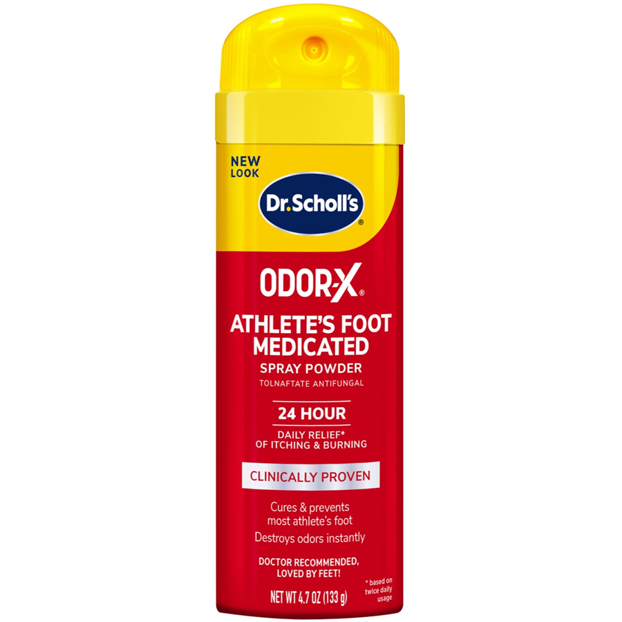 Spray en polvo antimicótico Dr. Scholl's Odor-X, 4.7 onzas