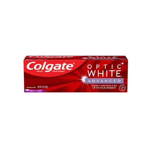 Colgate Optic White Advanced Anticavity Fluoride Vibrant Clean Toothpaste 3 Oz Toothpaste Pasteur Pharmacy