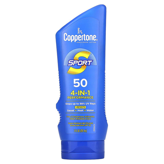 Coppertone Sport Broad Spectrum Spf 50 4 In 1 Performance Sunscreen Lotion 7 Fl Oz Sunscreen Pasteur Pharmacy