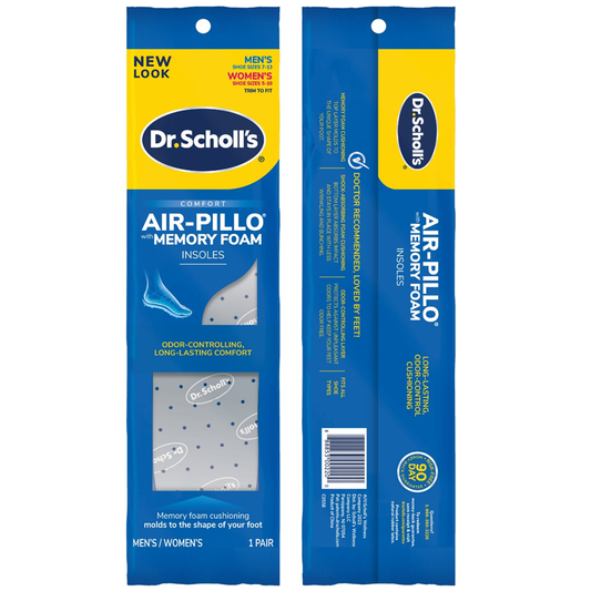 Dr. Scholl's Comfort Double Air-Pillo Insoles, 1 Pair Insoles & Inserts Pasteur Pharmacy